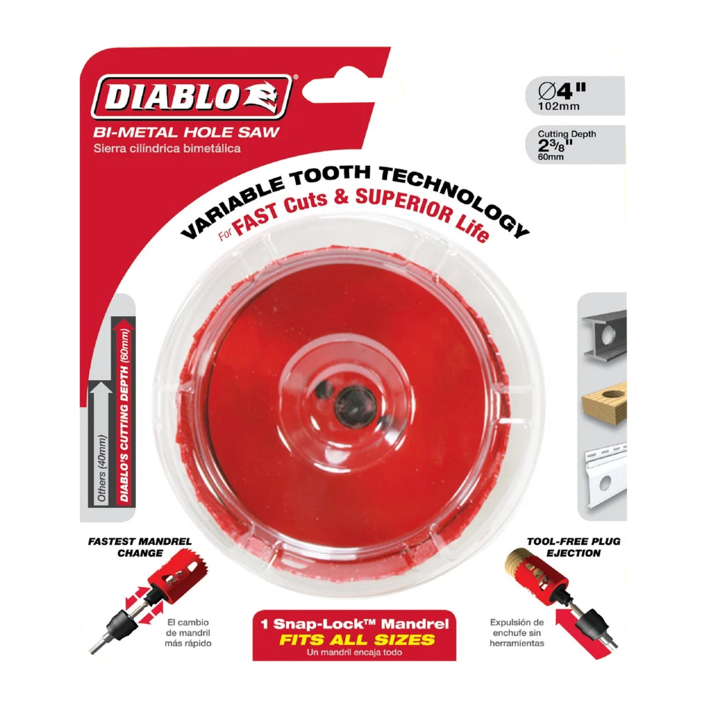 Diablo DHS3625, 3-5/8" BiM Hole Saw