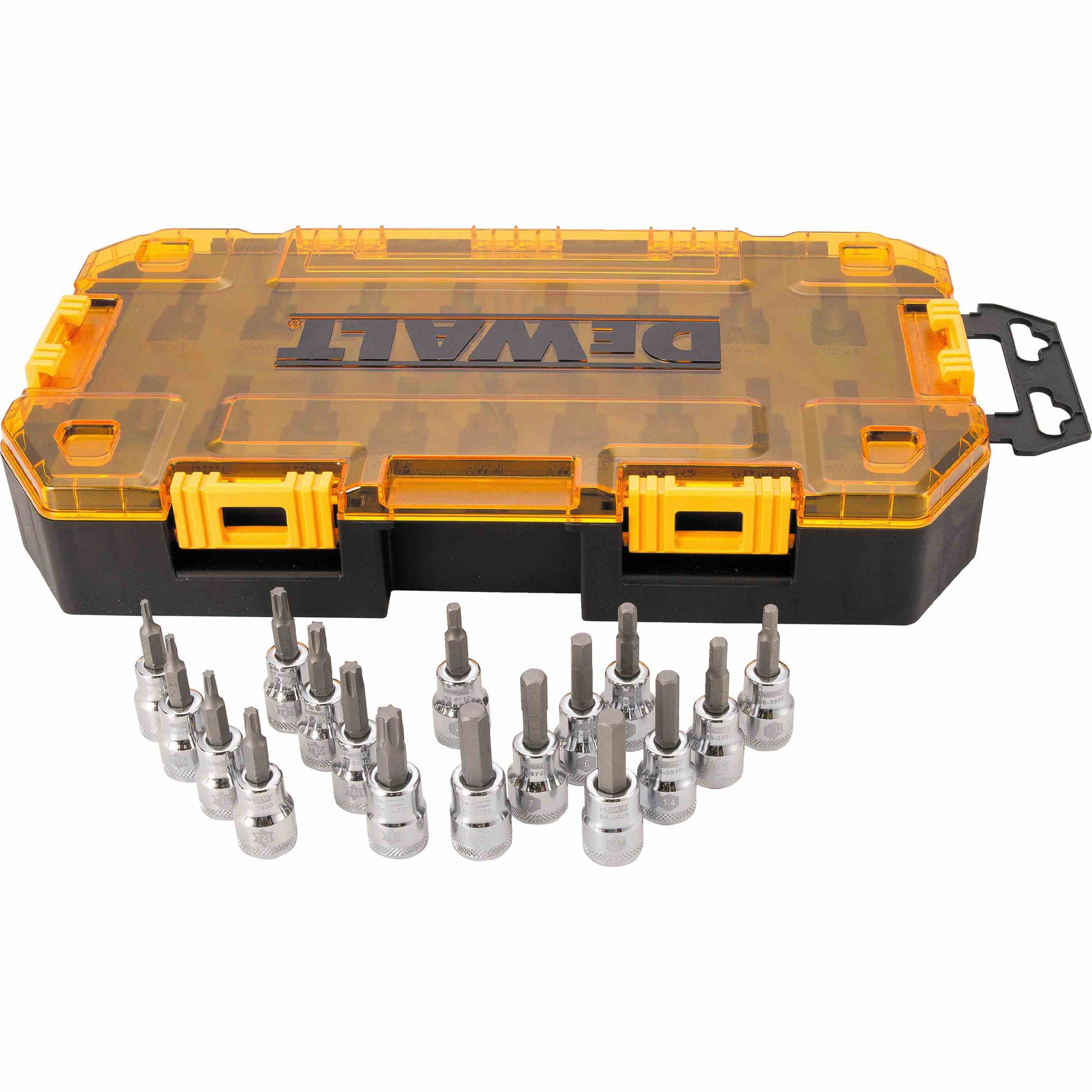 DEWALT DWMT73806, 17 Piece 3/8'' Drive Bit Socket Set