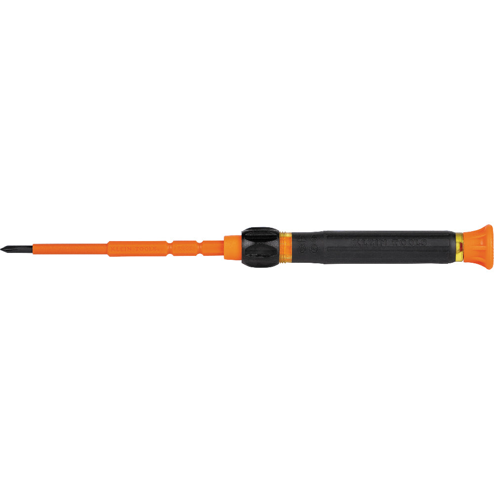 Klein Tools 32581INS, 2-in-1 Insulated Electronics Screwdriver, Phillips, Slotted Bits