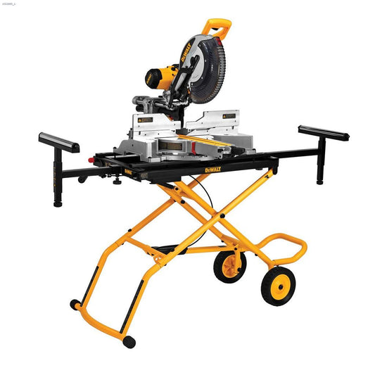 DEWALT DWS780RST, 12'' Double Bevel Sliding Compound Miter Saw w/Rolling Stand DWX726