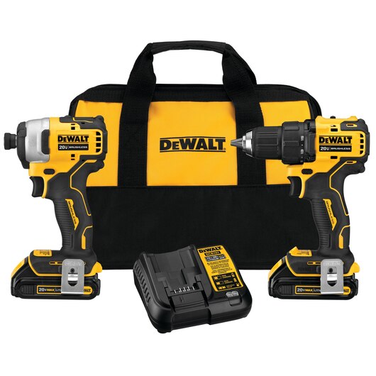 DEWALT DCK278C2, ATOMIC 20V MAX* BRUSHLESS CORDLESS 2-TOOL COMBO KIT