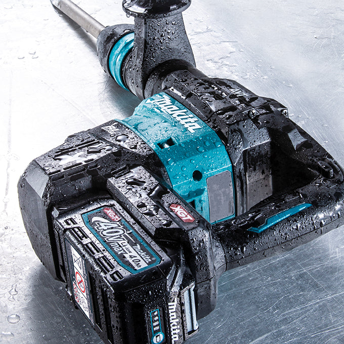 Makita HM001GM202, XGT 40V MAX Li-Ion (4.0 Ah) Brushless 13 lbs. SDS-MAX Demolition Hammer with AWS Kit