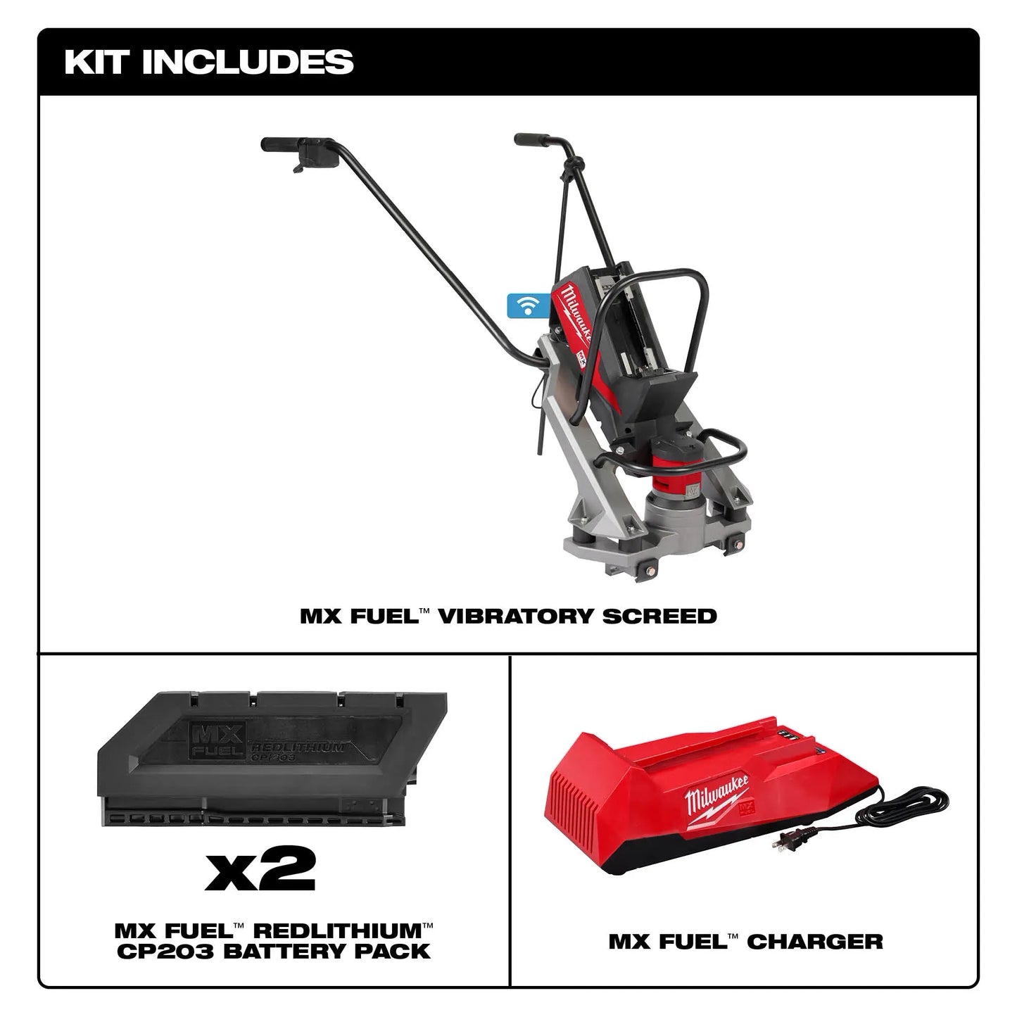 Milwaukee MXF381-2CP, MX FUEL Vibratory Screed Kit