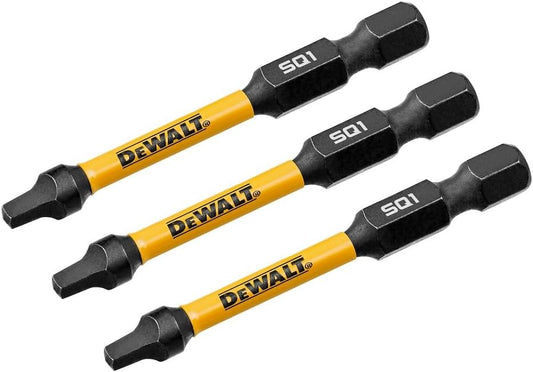 DEWALT DWAF2SQ1IR3,  2.25IN SQUARE #1 FLEXTORQ 3PK