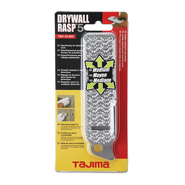 Tajima TBY-S130C, Drywall Rasp 5, Medium, 5 in (127mm)