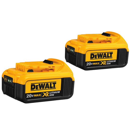 DEWALT DCB204-2, 20V MAX Li-Ion Battery (4.0 Ah) Twin Pack