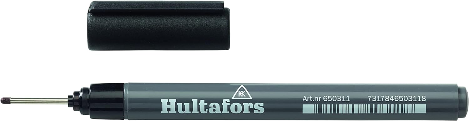 Hultafors 650310, Ink Deep-hole Marker HIDHM Black
