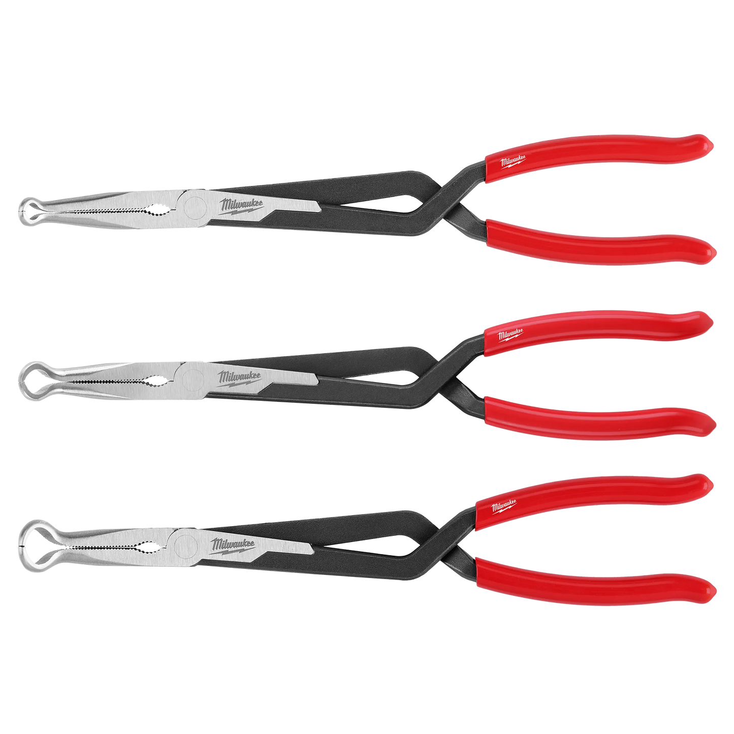 Milwaukee 48-22-6563, 3PC Long Reach Hose Grip Pliers Set