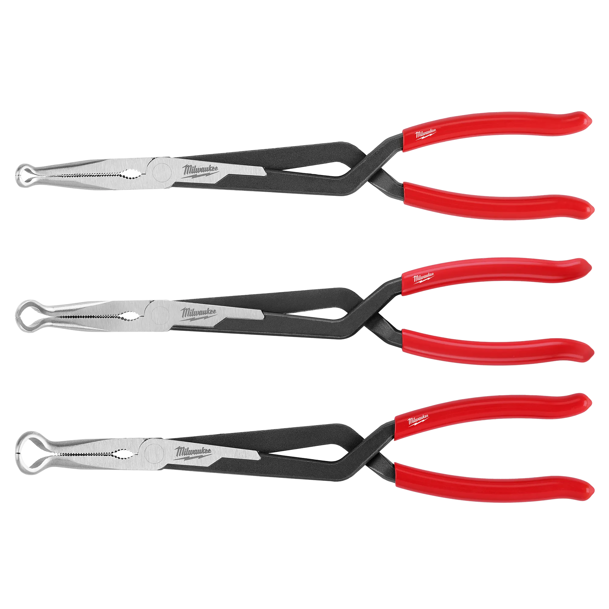 Milwaukee 48-22-6563, 3PC Long Reach Hose Grip Pliers Set