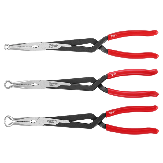 Milwaukee 48-22-6563, 3PC Long Reach Hose Grip Pliers Set