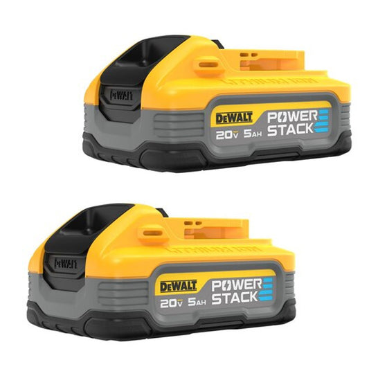 DEWALT DCBP520-2, 20V MAX* 5.0AH POWERSTACK™ COMPACT BATTERY (2 PK)