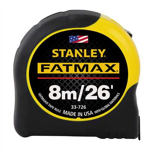 Stanley 33-726, 8m/26 ft FATMAX Tape Measure