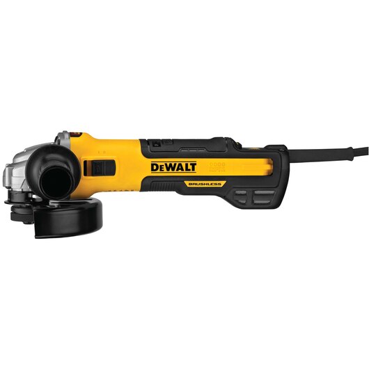 DEWALT DWE43240VS, 5''/6'' Brushless Barrel Grip Slide Switch Variable Speed Grinder 13Amp, 2,000-9,000rpm, E-Clutch, Kickback Brake, Brake