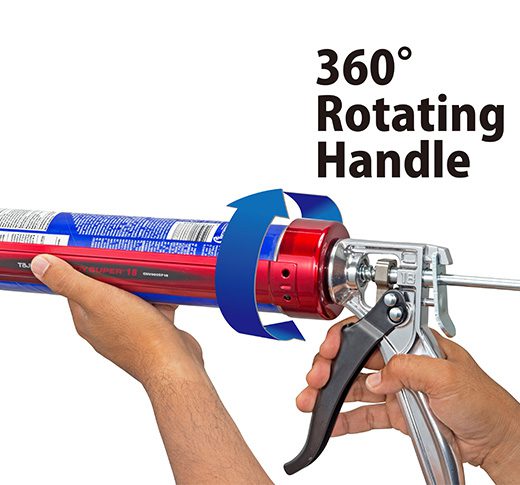 Tajima CNV-900SP18, Convoy® Super 18, high-thrust rotary caulk gun, 900 ml / 1 quart