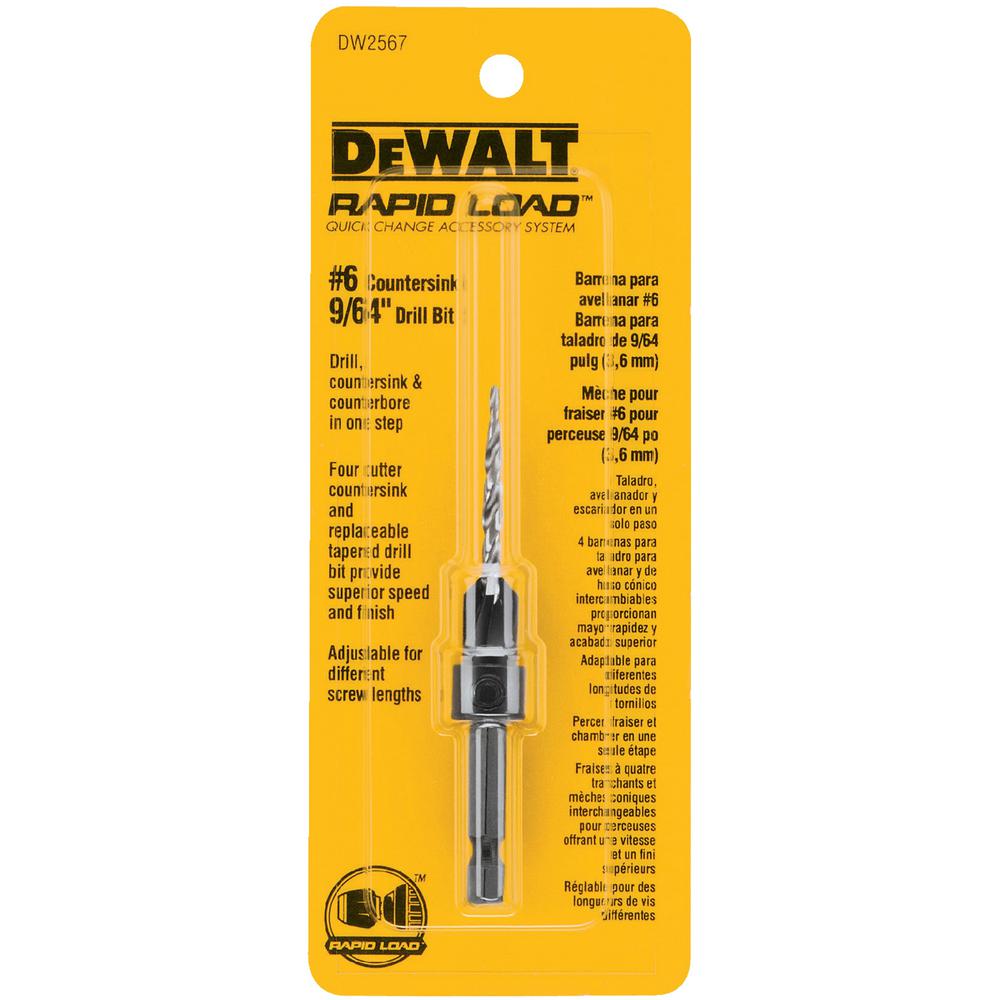 DEWALT DW2567, #6 Countersink with 9/64'' Drill Bit