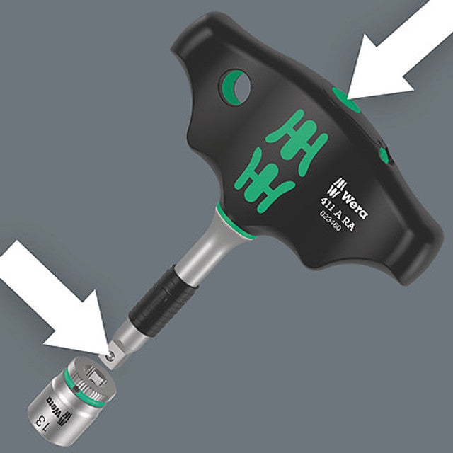 Wera 05057474001, Kraftform Kompakt 400 RA Imperial Set 2, 9 pieces