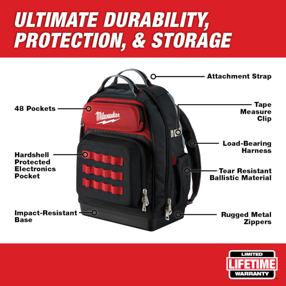 Milwaukee 48-22-8201, Ultimate Jobsite Backpack