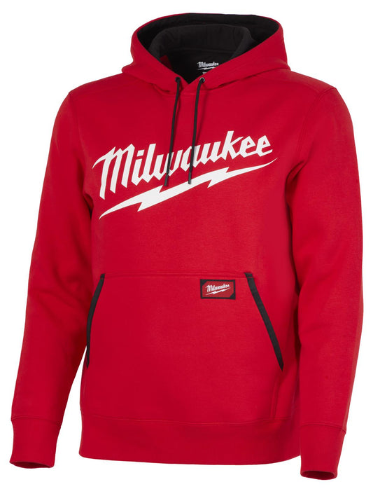 Milwaukee 352R-L, BIG LOGO MIDWEIGHT HOODIE - RED L