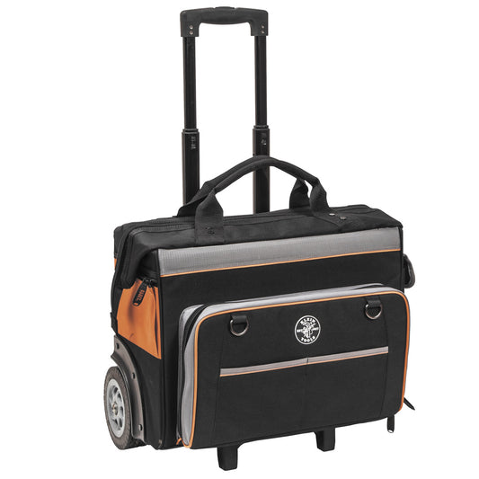 Klein Tools 55452RTB, Tool Bag, Tradesman Pro™ Rolling Tool Bag, 24 Pockets, 19-Inch