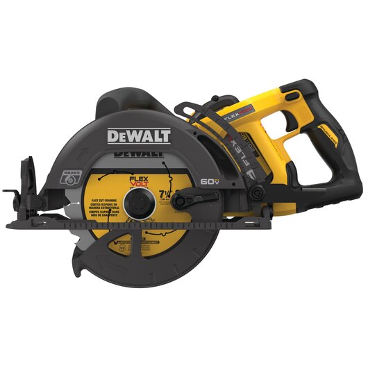 DEWALT DCS577X1, 60V MAX FLEXVOLT 7-1/4'' Worm Drive Circular Saw Kit (9.0 Ah)