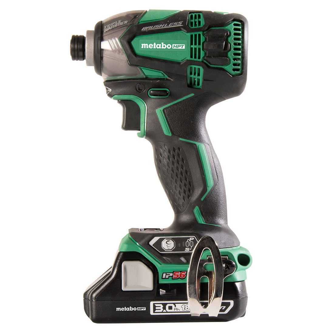 Metabo HPT WH18DBDL2, 18V Brushless Impact Driver. Triple Hammer. IP56. 3 Ah Battery