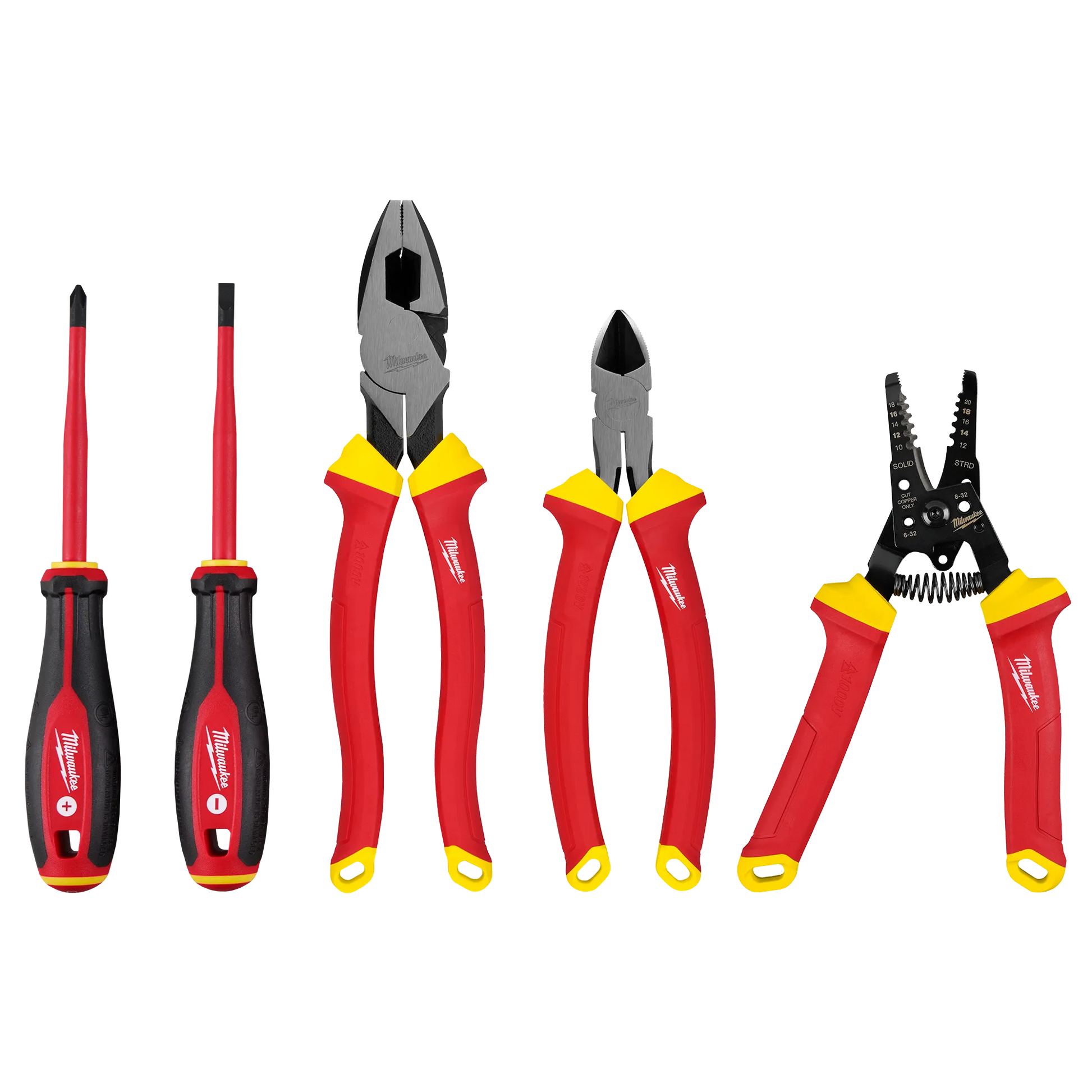 Milwaukee 48-22-2215, 5 PC 1000V Insulated Hand Tool Set