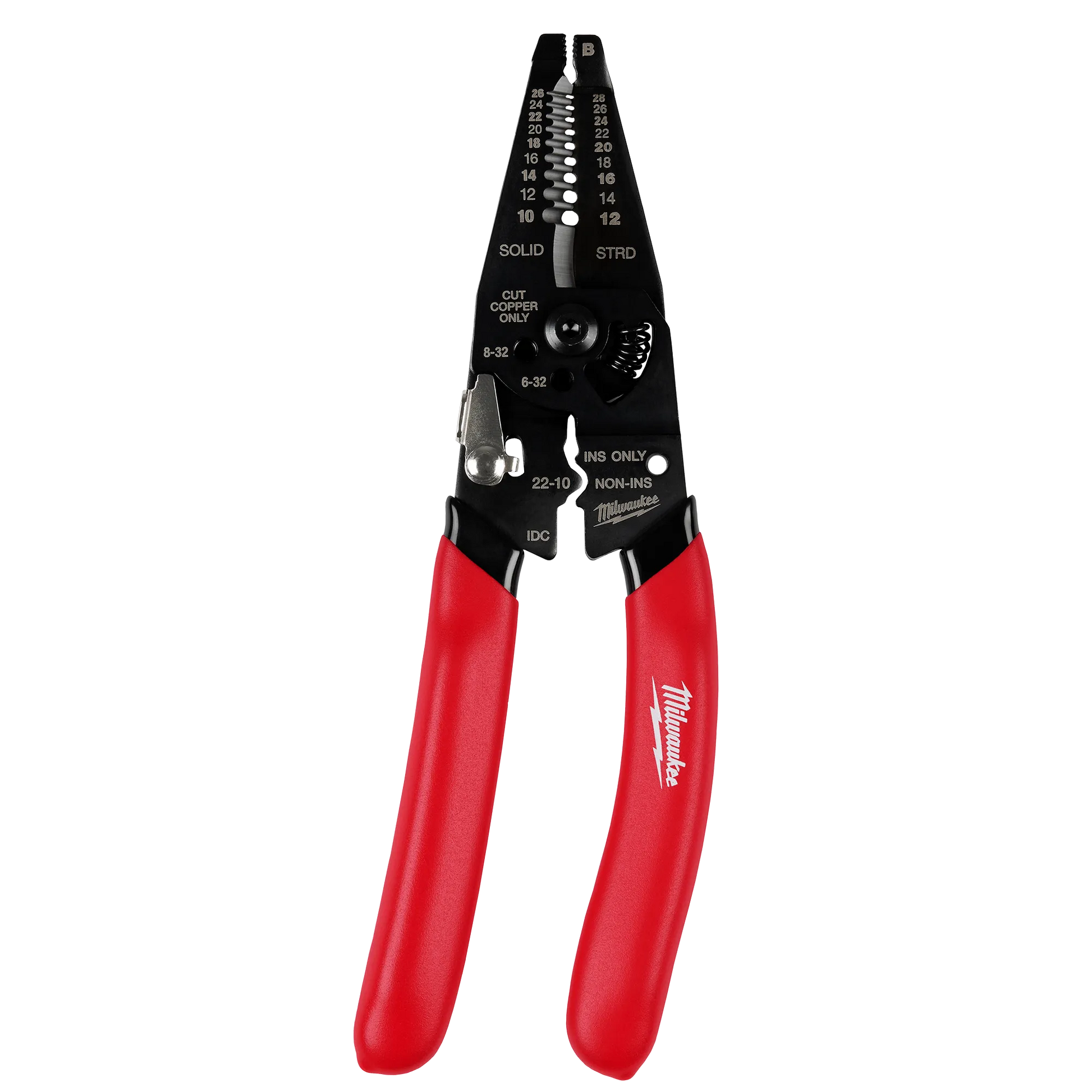 Milwaukee 48-22-3052, 10-28 AWG Multi-Purpose Dipped Grip Wire Stripper & Cutter w/ Reinforced Head