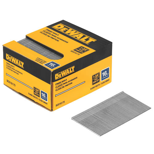 DEWALT DCS16175, 16 Gauge 1-3/4'' Straight Finish Nails 2,500 Quantity