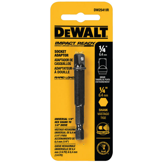 DEWALT DW2541IR, 1/4'' IMPACT READY SOCKET ADAPTER