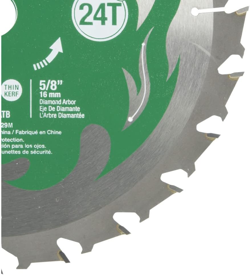 Metabl HPT 115430M, 7-1/4”, 24T Framing/Ripping VPR Blades, High Performance Micro Grain Tungsten Carbide, 5/8" Diamond Arbor, 3-Pack