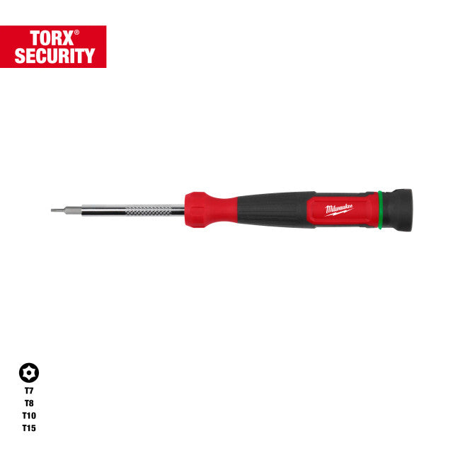 Milwaukee 48-22-2931, 4-in-1 TORX® Security Precision Multi-Bit Screwdriver