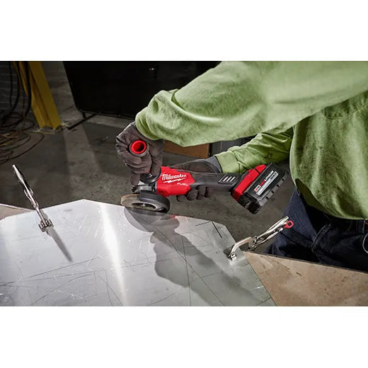 Milwaukee 2889-20, M18 FUEL 4-1/2" / 5" Variable Speed Braking Grinder, Slide Switch Lock-On (Tool Only)