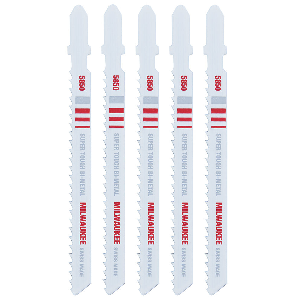 Milwaukee 48-42-5850, 4" 8 TPI Bi-Metal Jig Saw Blade (5/pkg)