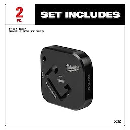 Milwaukee 49-16-1158, 1" x 1-5/8" Single Strut Shearing Dies