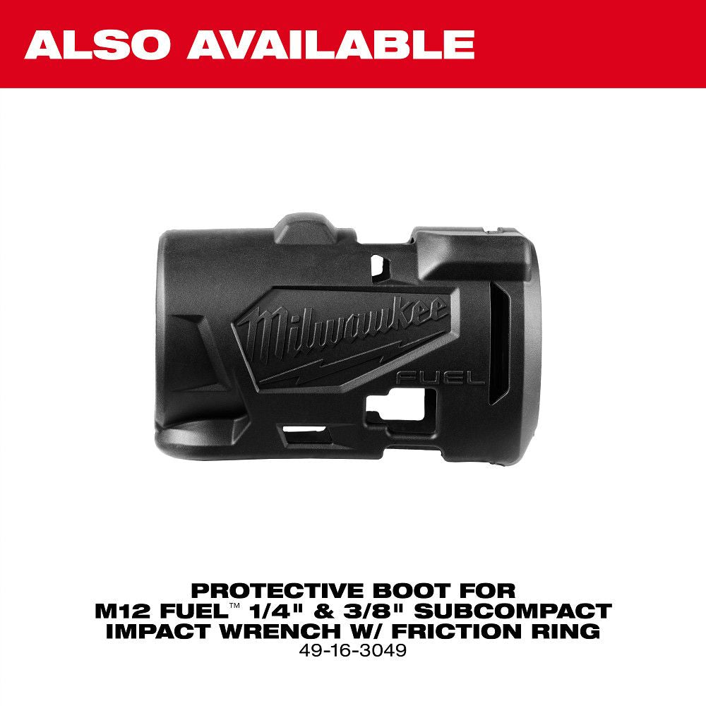 Milwaukee 3048-20, M12 FUEL™ 1/4" Subcompact Impact Wrench w/ Friction Ring