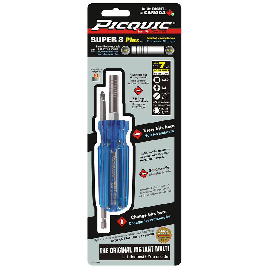 Picquic 98880, Super 8 Plus Multi-Bit Screwdriver