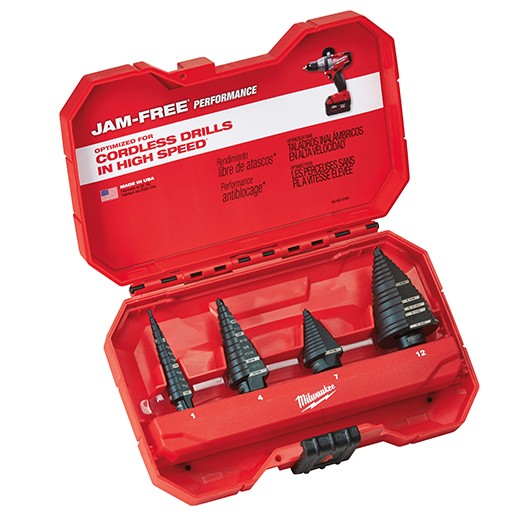 Milwaukee 48-89-9223, 4 pc Step Drill Bit Set