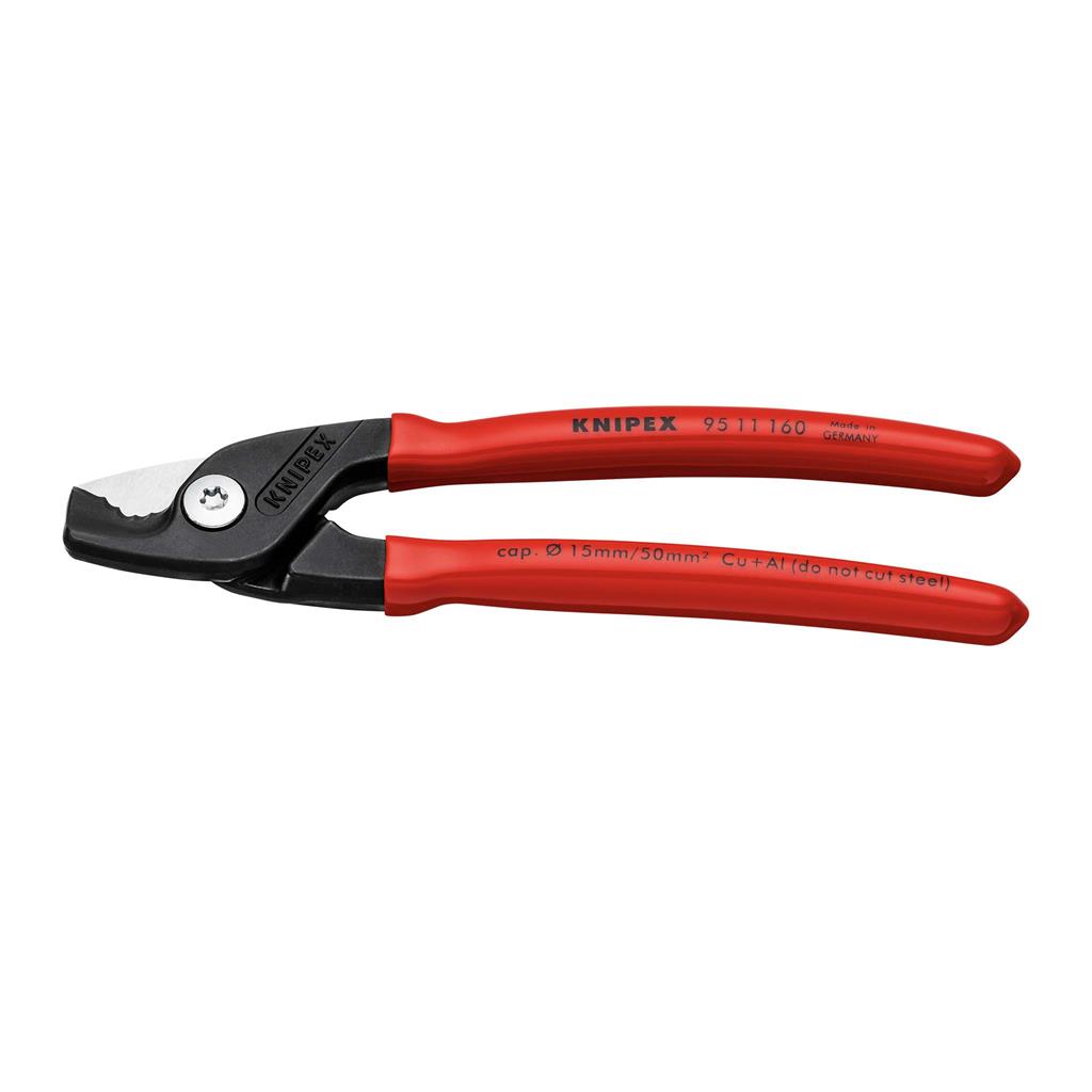 KNIPEX 95 11 160 SBA, STEPCUT CABLE SHEAR 6-1/3"