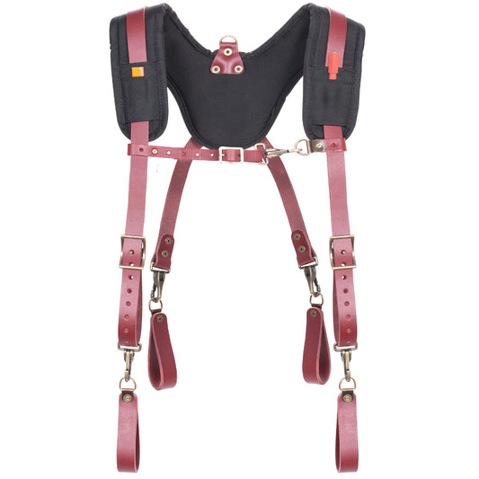 Kunys 21522, CLC Fully Adjustable, Padded Yoke Leather Suspenders