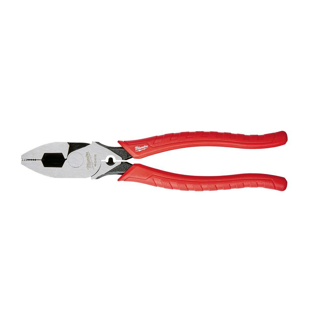 Milwaukee 48-22-6100, 9" High Leverage Lineman's Pliers w/ Crimper