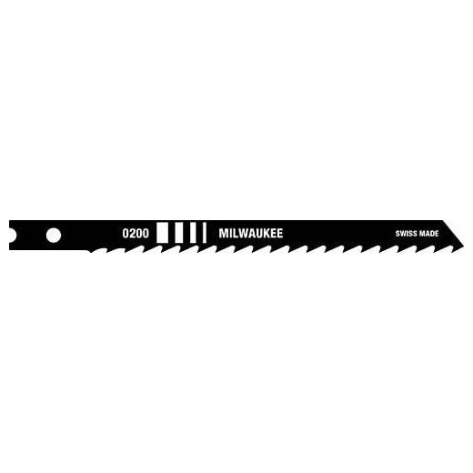 Milwaukee 48-42-0200, 4" 6 TPI High Carbon Steel Jig Saw Blade (5/pkg)