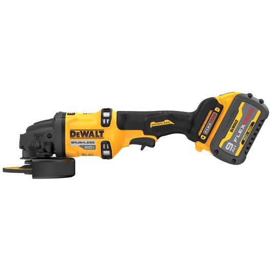 DEWALT DCG418X1, 60V MAX FLEXVOLT 4-1/2'' - 6'' Small Angle Grinder Kit (No Lock On)(9.0AH)