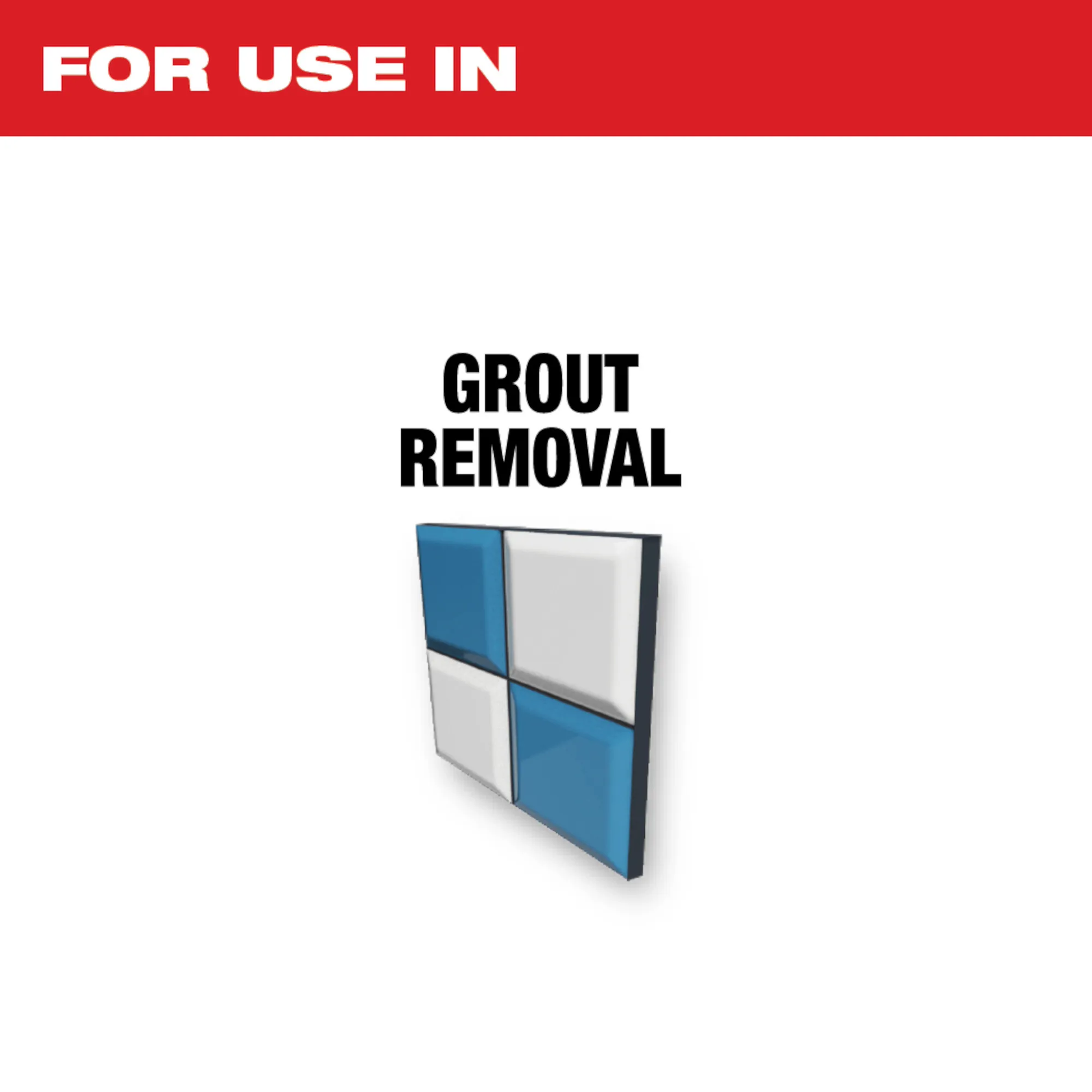 Milwaukee 49-25-2275, OPEN-LOK™ DIAMOND MAX™ Diamond Grit Grout Removal Multi-Tool Blade 5PK