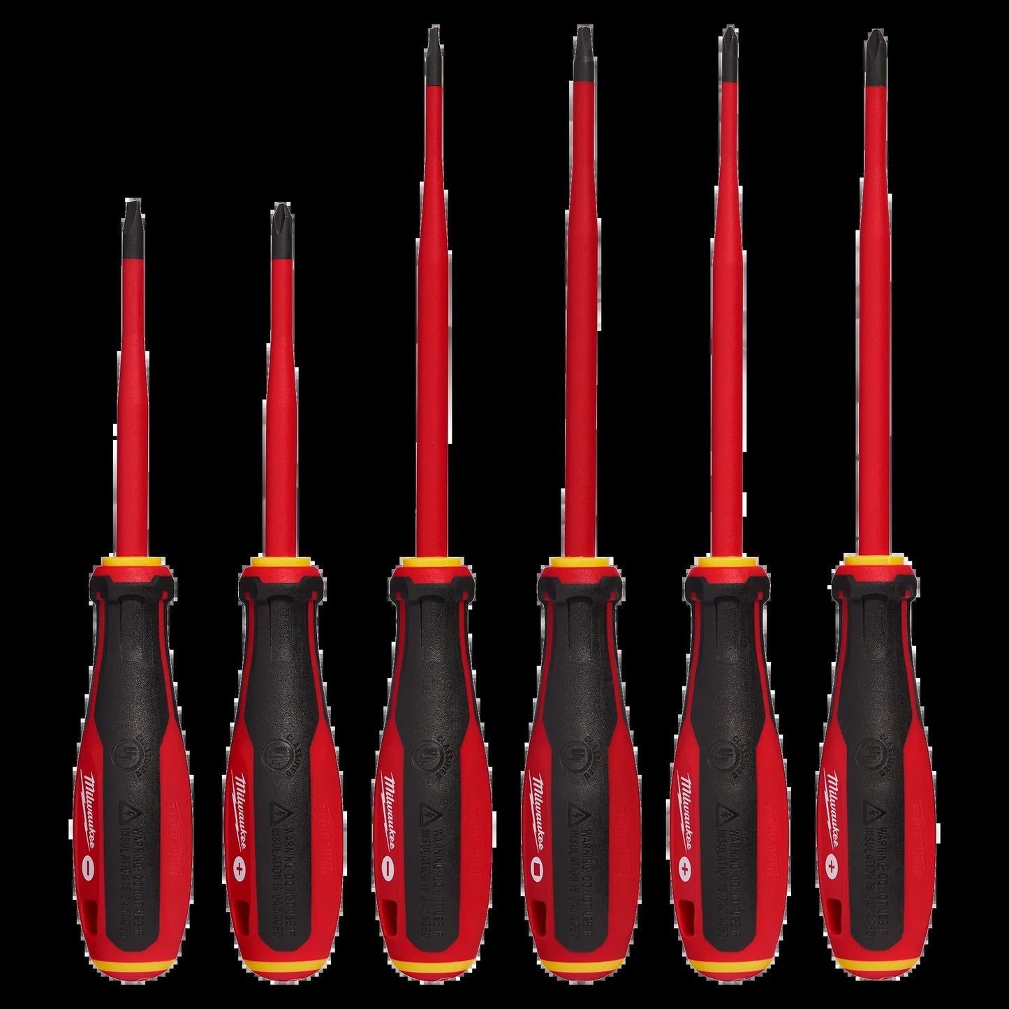 Milwaukee 48-22-2206, 6pc 1000V Insulated Slim Tip Screwdriver Set