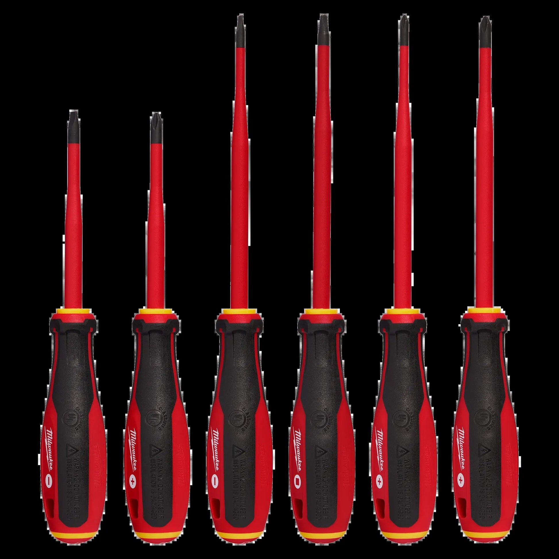 Milwaukee 48-22-2206, 6pc 1000V Insulated Slim Tip Screwdriver Set