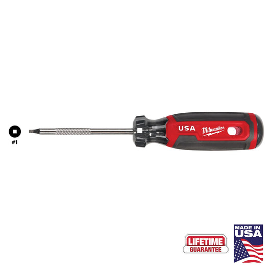 Milwaukee MT217, #1 Square 3" Cushion Grip Screwdriver (USA)