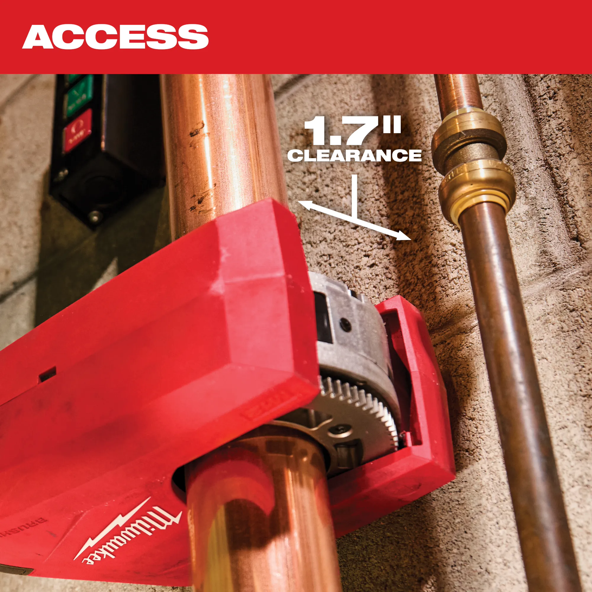 Milwaukee 2479-20, M12™ Brushless 1-1/4" - 2" Copper Tubing Cutter