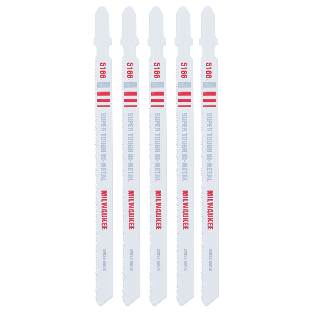 Milwaukee 48-42-5166, 5-1/4" 24 TPI Bi-Metal Jig Saw Blade (5/pkg)