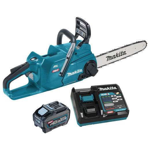 Makita UC015GT101, 40V max XGT Brushless Cordless 14" Rear Handle Chainsaw Kit w/WetGuard (5.0Ah)