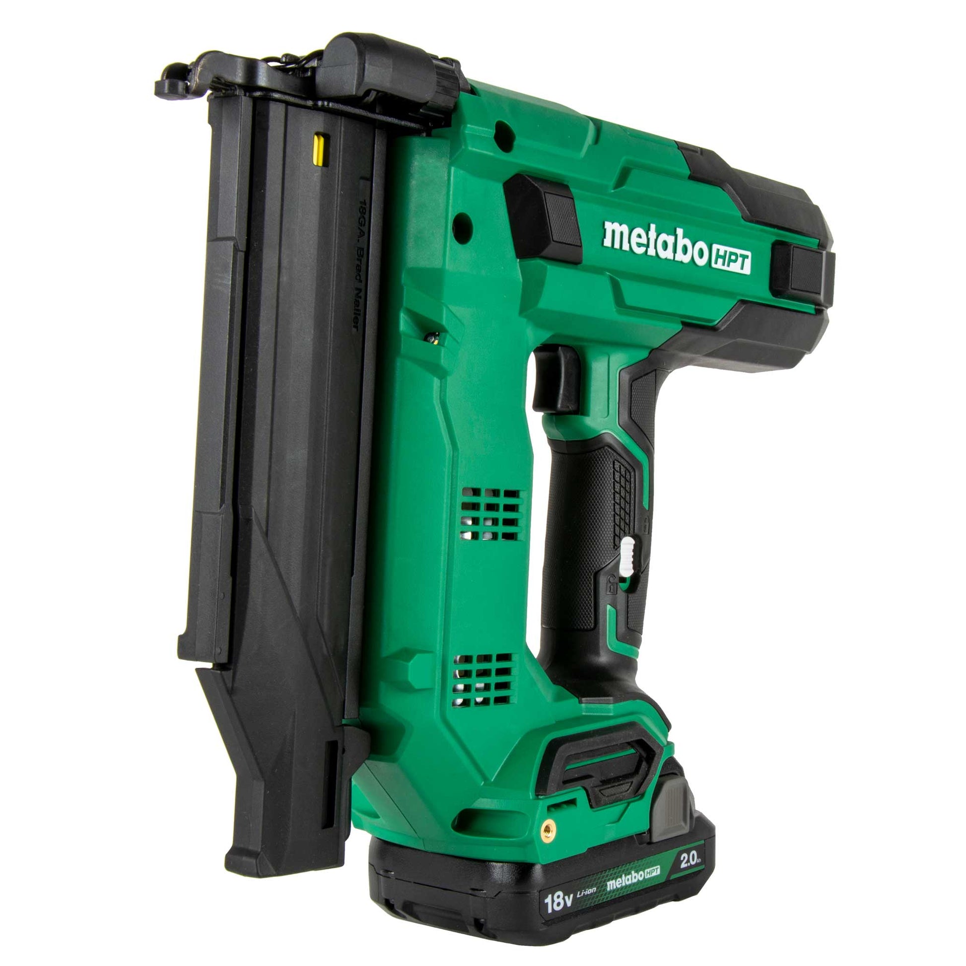 Metabo HPT NT1850DGM, 18V MULTIVOLT™ 18 GAUGE COMPACT BRAD NAILER (1 x 2.0Ah)